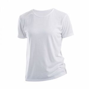Xpres Womens/Ladies Short Sleeve Subli Plus Round Neck / White